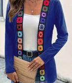 prachtig blauw of rood vest dames Bohimian Ibiza stijl, Ophalen, Nieuw, Maat 42/44 (L), Blauw