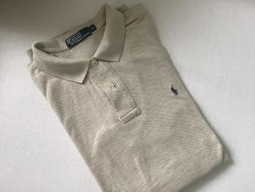 Zgan beige POLO met lange mouwen RALPH LAUREN maat xl. beschikbaar voor biedingen