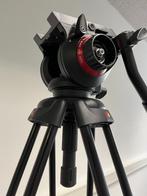 Manfrotto 546B statief + 504HD fluid video head, Ophalen, Zo goed als nieuw, Video