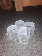 4 leuke koffie mokken/koppen/theeglazen, Ophalen, Gebruikt