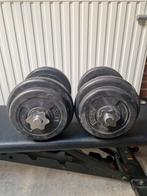 Verstelbare Dumbbells - 2x 10kg, Ophalen, Gebruikt, Overige typen, Metaal