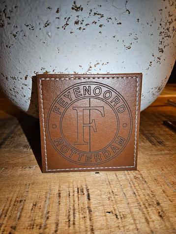 Onderleggers Feyenoord (ook andere logo's mogelijk) 4 stuks beschikbaar voor biedingen