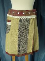 Moshiki wikkelrok one size fits all rok, Maat 38/40 (M), Bruin, Ophalen of Verzenden, Zo goed als nieuw