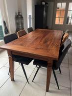 Authentieke eettafel eikenhout, Huis en Inrichting, Ophalen, Eikenhout, 50 tot 100 cm, Zo goed als nieuw
