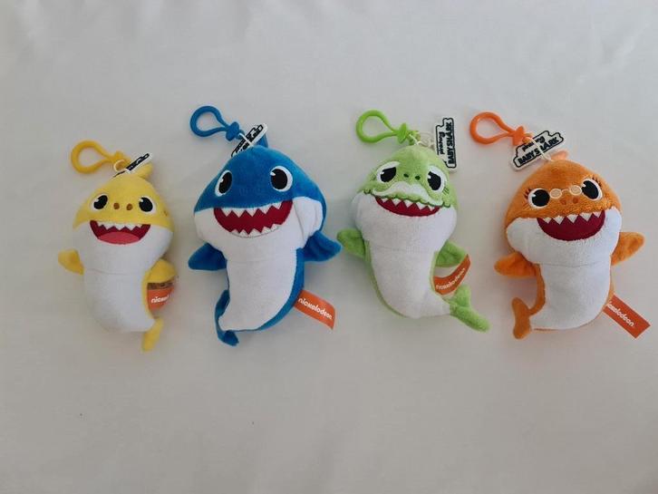 Baby Shark knuffeltjes/sleutelhangers (koopje!), Kinderen en Baby's, Speelgoed | Knuffels en Pluche, Zo goed als nieuw, Overige typen