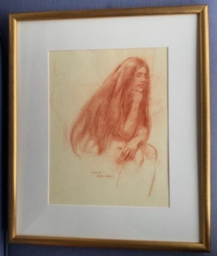 Beschaafd vrouwelijk naakt - Sierk Schröder (1903-2002), Antiek en Kunst, Kunst | Schilderijen | Klassiek, Ophalen