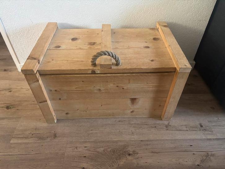 Houten speelgoedkist te koop, Huis en Inrichting, Woonaccessoires | Kisten, Gebruikt, Minder dan 50 cm, 75 tot 100 cm, 50 tot 100 cm
