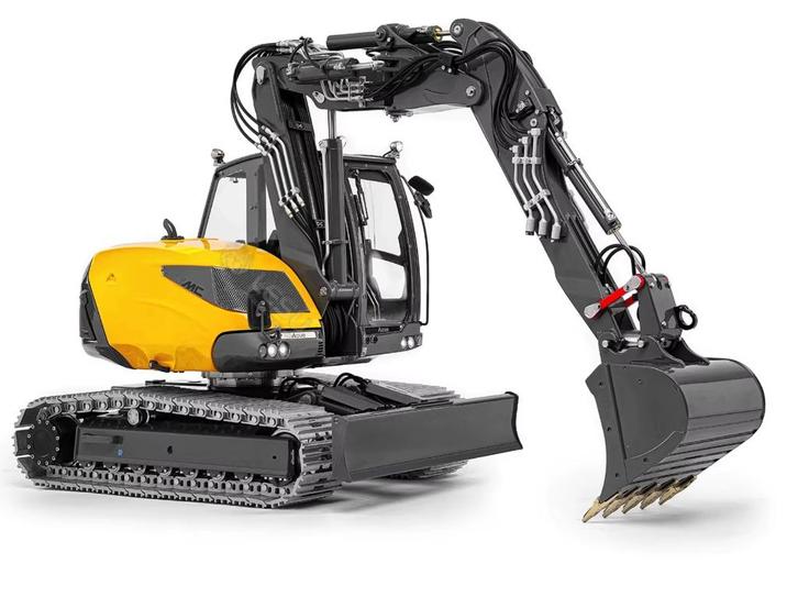 RC RTR 1/14 Mecalac MC15 Graafmachine Kraan LESU Tamiya, Hobby en Vrije tijd, Modelbouw | Radiografisch | Overige, Nieuw, Ophalen of Verzenden