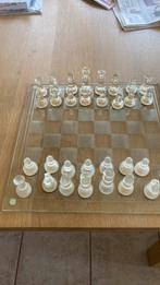 Glazen schaakspel, Hobby en Vrije tijd, Gezelschapsspellen | Bordspellen, Ophalen of Verzenden, Zo goed als nieuw