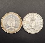 2x Zilveren 10 Gulden NL-Antillen, Postzegels en Munten, Munten | Nederland, Koningin Juliana, Setje, Zilver, Ophalen of Verzenden