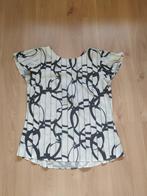 wit/blauw blousje merk Donna Dura maat S, Verzenden, Wit, Donna Dura, Zo goed als nieuw