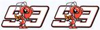Marc Márquez 93 sticker set #19, Motoren, Verzenden