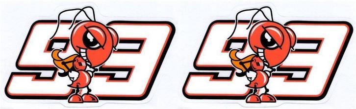 Marc Márquez 93 sticker set #19, Motoren, Accessoires | Stickers, Verzenden