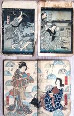 Japanse verhalen d.m.v. prenten op linnen; ca 200 stuks.;, Ophalen of Verzenden, Gelezen