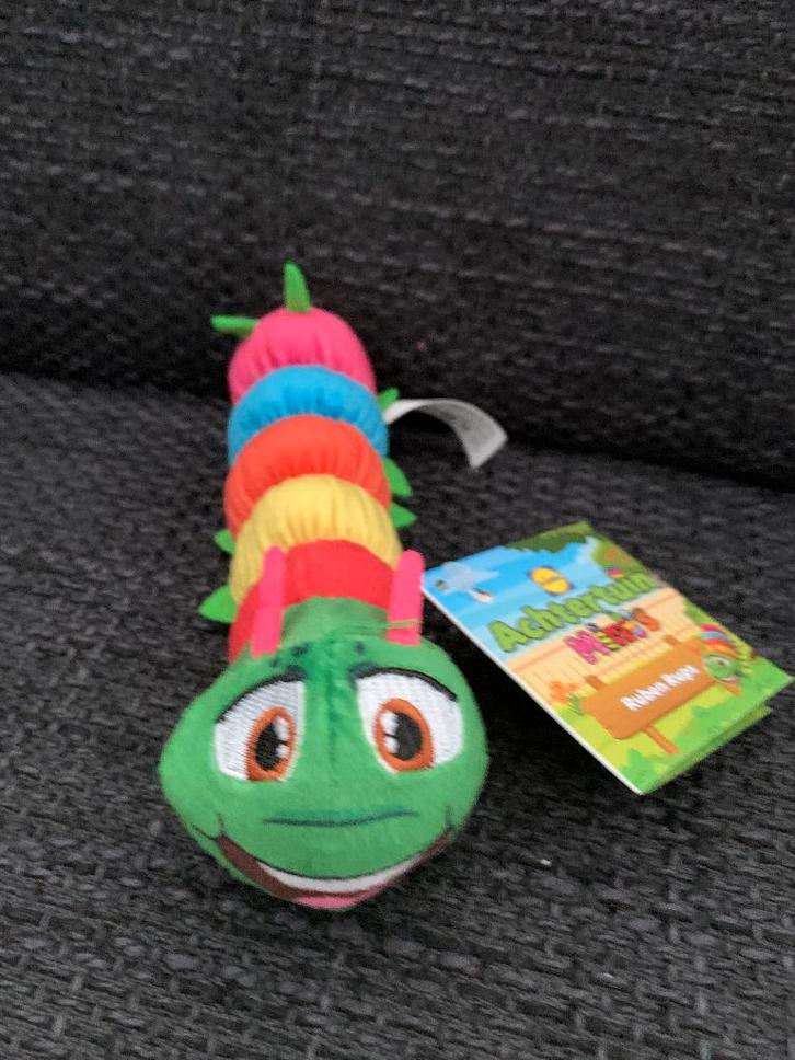 Lidl Achtertuin mini knuffel Rups, Kinderen en Baby's, Speelgoed | Knuffels en Pluche, Zo goed als nieuw, Overige typen, Ophalen of Verzenden