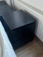 Ikea Malm nachtkastje zwart, Ophalen, Minder dan 45 cm, 55 tot 70 cm, Zo goed als nieuw