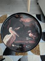 Bijzettafel met print "Het drijvend veertje" Fem Karwei, Ophalen, Minder dan 45 cm, Minder dan 55 cm, Metaal of Aluminium