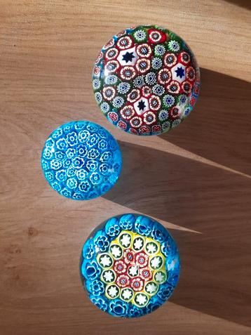 Murano Millefiori Presse-papier Set beschikbaar voor biedingen