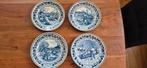 Royal Goedewaagen Blue Delft Vier seizoenen sierborden, Ophalen of Verzenden