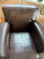 Leren Fauteuil, Ophalen of Verzenden, Gebruikt, Leer, 75 tot 100 cm