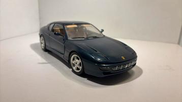 Ferrari 456 gt bleu Bburago 1.18 beschikbaar voor biedingen