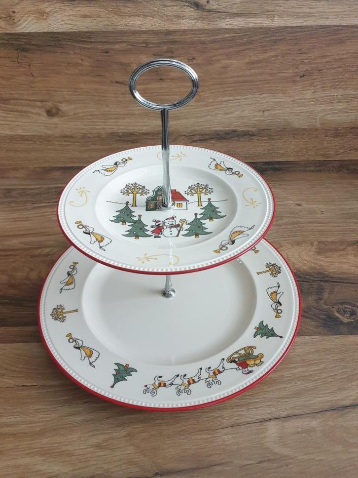 Windsor christmas etagere kerstservies kerst, Huis en Inrichting, Keuken | Servies, Zo goed als nieuw, Overige typen, Wedgwood