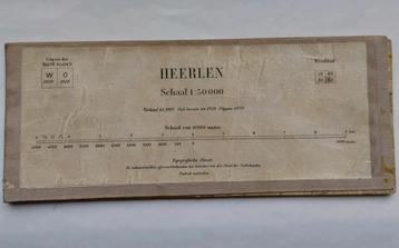 62W stafkaart uit 1930 van Heerlen Gulpen Valkenburg Cadier beschikbaar voor biedingen