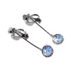 Lang Clip-on Oorbellen Dames Romantiek Design Gerhodineerd, Nieuw, Overige materialen, Met kristal, Hangers