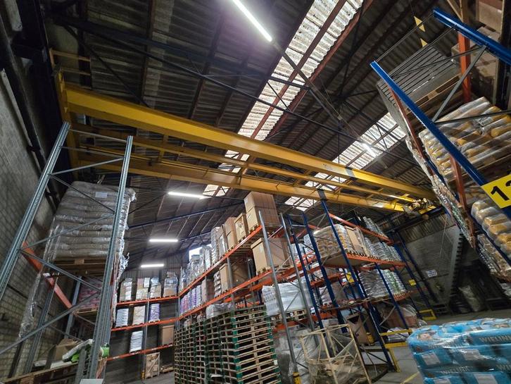 Kraanbaan ca 19,7mtr 3000kg motor+bediening revisie nodig, Doe-het-zelf en Verbouw, Metalen, Gebruikt, Ophalen