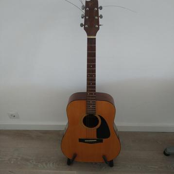 Fender akoustische gitaar Gemini II + standaard + stemapp.  beschikbaar voor biedingen