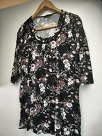 Ulla Popken Bloemen Top Maat 46/48, Zwart, Maat 46/48 (XL) of groter, Ulla Popken, Ophalen of Verzenden