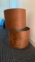 Lampenkappen oranje bruin, Huis en Inrichting, Lampen | Lampenkappen, Gebruikt, Bruin, Rond, Ophalen of Verzenden