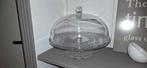 Zeer mooie en royale gebakschaal met deksel. GLOEDNIEUW, Huis en Inrichting, Keuken | Servies, Ophalen, Nieuw, Glas