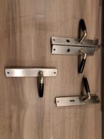 Deurkrukken Lopes nikkel/zwart - Complete set, Ophalen, Gebruikt, Minder dan 80 cm, Binnendeur