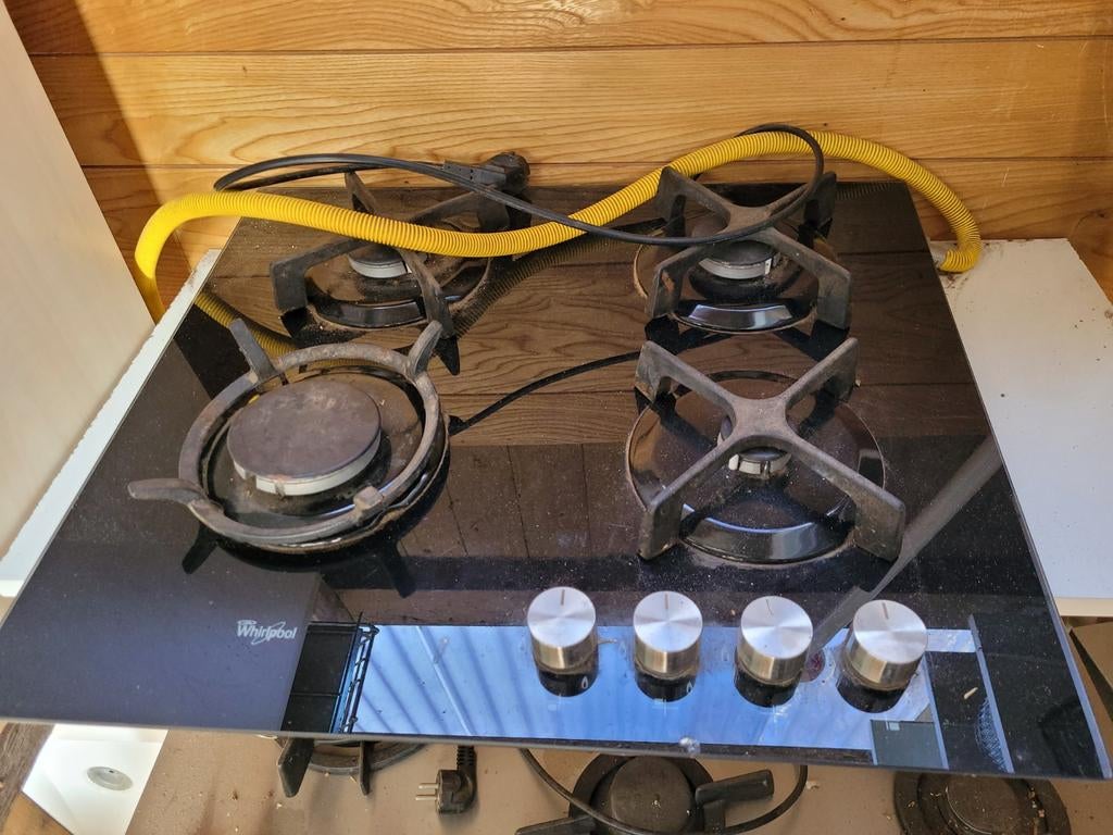 1 x inbouw gasstel whirpool, Witgoed en Apparatuur, Kookplaten, Ophalen, Inbouw, Gas, 5 kookzones of meer