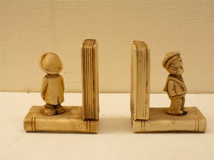 2 herre boekensteunen 29881, Verzamelen, Beelden en Beeldjes, Gebruikt, Ophalen of Verzenden