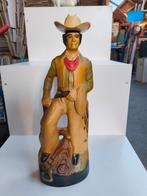 Vintage jaren 80 Jim Beam Cowboy fles, Ophalen of Verzenden