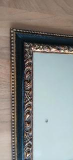 Spiegel met barok, gedecoreerde lijst, Ophalen of Verzenden, Zo goed als nieuw, Rechthoekig, Minder dan 100 cm