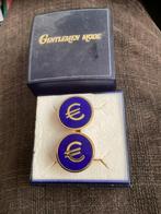 Euro logo Manchetknopen., Ophalen of Verzenden, Zo goed als nieuw, Overige materialen