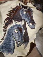 deken met paard en veulen hoofd, Huis en Inrichting, Woonaccessoires | Plaids en Woondekens, Ophalen of Verzenden