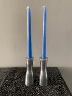 ZGAN Zware kandelaars, 2 stuks, rvs, Overige materialen, Ophalen of Verzenden, Zo goed als nieuw, Kandelaar
