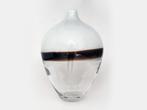 vaas glas design semi transparant, Gebruikt, Overige kleuren, Verzenden, Glas