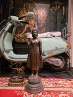 Oude Grote staande boeddha brons, Ophalen of Verzenden