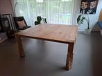 Unieke Massief eiken eettafel, Ophalen, Gebruikt, Eikenhout, 50 tot 100 cm