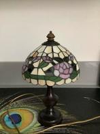 Prachtige Tiffany Tafellamp, Ophalen, Gebruikt, Glas, Minder dan 50 cm