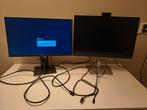 24" Dell Monitoren (C2422HE + P2419H), Ophalen, IPS, Full HD, Ingebouwde camera