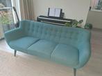 Turquoise 3-zitsbank Aba-i - UITERLIJK VRIJDAG 14-11 OPHALEN, Huis en Inrichting, Ophalen, Gebruikt, Driepersoons, 75 tot 100 cm
