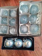 17 stuks Kerstballen van blauwe glas+ extra kerstballen, Diversen, Kerst, Ophalen, Zo goed als nieuw