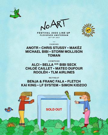 No art festival 2025 regular + backstage tickets beschikbaar voor biedingen
