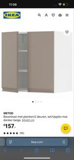 IKEA Metod Bovenkast Upplöv Beige 60x60, Ophalen, 50 tot 100 cm, Zo goed als nieuw, Minder dan 100 cm